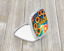 Load image into Gallery viewer, Colorful Sunflowers Compact Mirror – Stylish Purse Mirror with Artistic Covers
