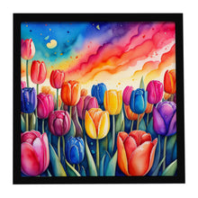 Load image into Gallery viewer, Colorful Tulips Framed Metal Print