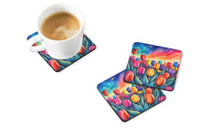 Load image into Gallery viewer, Colorful Tulips Foam Coaster