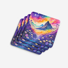 Load image into Gallery viewer, Colorful Violets Foam Coaster