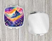 Load image into Gallery viewer, Colorful Violets Compact Mirror – Stylish Purse Mirror with Artistic Covers
