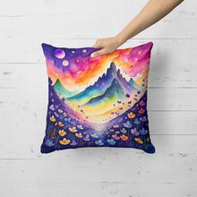 Load image into Gallery viewer, Colorful Violets Fabric Decorative Pillow