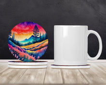 Load image into Gallery viewer, Colorful Yarrow Large Sandstone Coasters Pack of 4