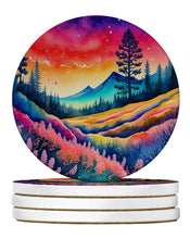 Load image into Gallery viewer, Colorful Yarrow Large Sandstone Coasters Pack of 4