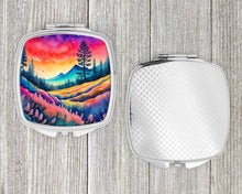 Load image into Gallery viewer, Colorful Yarrow Compact Mirror – Stylish Purse Mirror with Artistic Covers