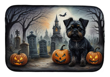 Load image into Gallery viewer, Affenpinscher Spooky Halloween Dish Drying Mat
