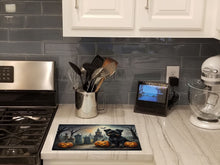 Load image into Gallery viewer, Affenpinscher Spooky Halloween Glass Cutting Boards – Durable, Decorative Kitchen Art Large