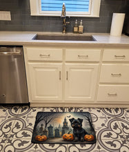 Load image into Gallery viewer, Affenpinscher Spooky Halloween Memory Foam Kitchen Mat