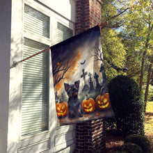 Load image into Gallery viewer, Affenpinscher Spooky Halloween House Flag