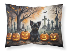 Load image into Gallery viewer, Affenpinscher Spooky Halloween Fabric Standard Pillowcase – Artistic Decorative Front, White Back