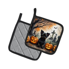 Load image into Gallery viewer, Affenpinscher Spooky Halloween Pot Holders - Set of 2 Decorative Kitchen Helpers | Made in the USA