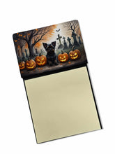 Load image into Gallery viewer, Affenpinscher Spooky Halloween Sticky Note Holder- Refiilable Desk Accessory Note Pad