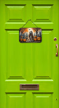 Load image into Gallery viewer, Afghan Hound Spooky Halloween Wall or Door Hanging Prints