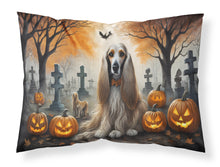 Load image into Gallery viewer, Afghan Hound Spooky Halloween Fabric Standard Pillowcase – Artistic Decorative Front, White Back