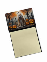 Load image into Gallery viewer, Afghan Hound Spooky Halloween Sticky Note Holder- Refiilable Desk Accessory Note Pad