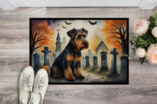 Load image into Gallery viewer, Airedale Terrier Spooky Halloween Doormat - 24x36 Decorative Floor Mat – Indoor/Outdoor Rug with Artistic Flair