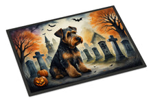Load image into Gallery viewer, Airedale Terrier Spooky Halloween Doormat -  18x27 Decorative Floor Mat – Indoor/Outdoor Rug
