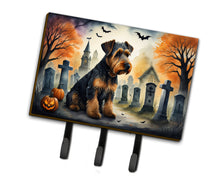 Load image into Gallery viewer, Airedale Terrier Spooky Halloween Leash or Key Holder