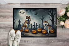 Load image into Gallery viewer, Akita Spooky Halloween Doormat - 24x36 Decorative Floor Mat – Indoor/Outdoor Rug with Artistic Flair
