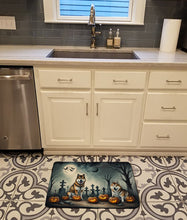 Load image into Gallery viewer, Akita Spooky Halloween Memory Foam Kitchen Mat