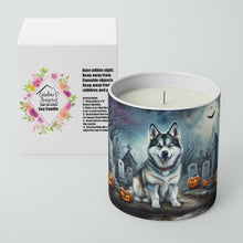 Load image into Gallery viewer, Alaskan Malamute Spooky Halloween Decorative Soy Candle