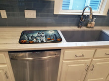 Load image into Gallery viewer, Alaskan Malamute Spooky Halloween Dish Drying Mat