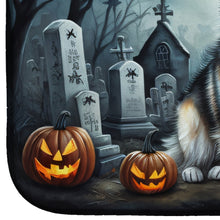 Load image into Gallery viewer, Alaskan Malamute Spooky Halloween Dish Drying Mat