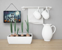 Load image into Gallery viewer, Alaskan Malamute Spooky Halloween Wall or Door Hanging Prints