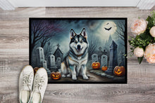 Load image into Gallery viewer, Alaskan Malamute Spooky Halloween Doormat -  18x27 Decorative Floor Mat – Indoor/Outdoor Rug