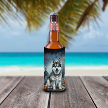 Load image into Gallery viewer, Alaskan Malamute Spooky Halloween Slim Can Huggers – Fun, Functional Drink Coolers for Every Occasion