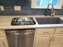 Load image into Gallery viewer, Alaskan Malamute Spooky Halloween Dish Drying Mat