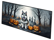 Load image into Gallery viewer, Alaskan Malamute Spooky Halloween Runner Mat 28x58