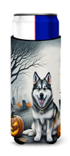 Load image into Gallery viewer, Alaskan Malamute Spooky Halloween Slim Can Huggers – Fun, Functional Drink Coolers for Every Occasion
