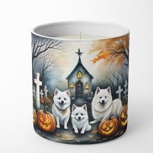 Load image into Gallery viewer, American Eskimo Spooky Halloween Decorative Soy Candle