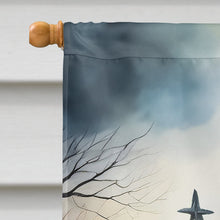 Load image into Gallery viewer, American Eskimo Spooky Halloween House Flag
