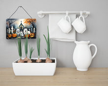 Load image into Gallery viewer, American Eskimo Spooky Halloween Wall or Door Hanging Prints
