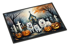 Load image into Gallery viewer, American Eskimo Spooky Halloween Doormat - 24x36 Decorative Floor Mat – Indoor/Outdoor Rug with Artistic Flair