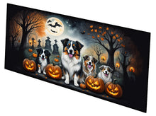 Load image into Gallery viewer, Australian Shepherd Spooky Halloween Runner Mat 28x58