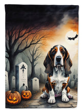Load image into Gallery viewer, Basset Hound Spooky Halloween House Flag