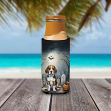 Load image into Gallery viewer, Beagle Spooky Halloween Slim Can Huggers – Fun, Functional Drink Coolers for Every Occasion