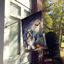 Load image into Gallery viewer, Bearded Collie Spooky Halloween House Flag
