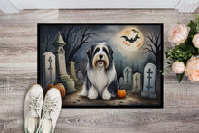 Load image into Gallery viewer, Bearded Collie Spooky Halloween Doormat - 24x36 Decorative Floor Mat – Indoor/Outdoor Rug with Artistic Flair