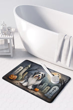Load image into Gallery viewer, Bearded Collie Spooky Halloween Memory Foam Kitchen Mat