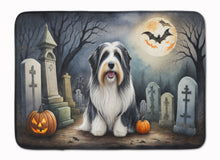 Load image into Gallery viewer, Bearded Collie Spooky Halloween Memory Foam Kitchen Mat