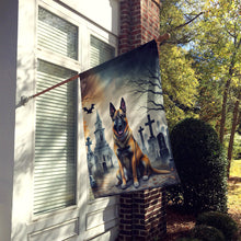 Load image into Gallery viewer, Belgian Malinois Spooky Halloween House Flag