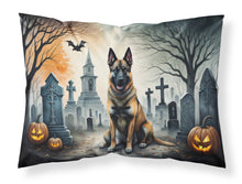 Load image into Gallery viewer, Belgian Malinois Spooky Halloween Fabric Standard Pillowcase – Artistic Decorative Front, White Back