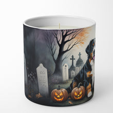 Load image into Gallery viewer, Bernese Mountain Dog Spooky Halloween Decorative Soy Candle