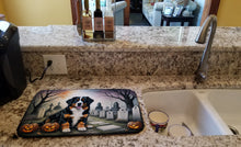 Load image into Gallery viewer, Bernese Mountain Dog Spooky Halloween Dish Drying Mat