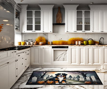 Load image into Gallery viewer, Bernese Mountain Dog Spooky Halloween Runner Mat 28x58
