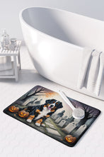 Load image into Gallery viewer, Bernese Mountain Dog Spooky Halloween Memory Foam Kitchen Mat